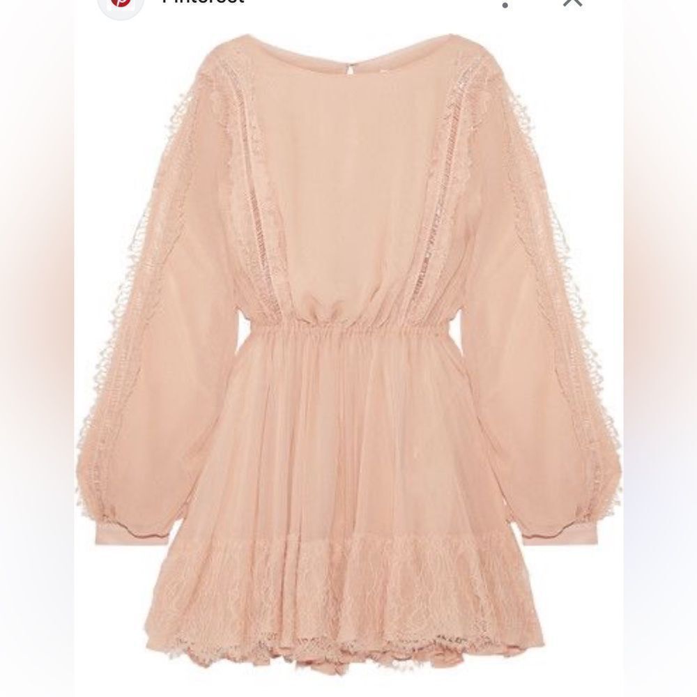 Loveshackfancypink Lace-Trimmed Dress